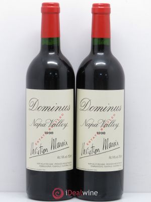 Napa Valley Dominus Christian Moueix  1998 - Lot of 2 Bottles