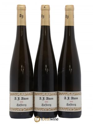 Allemagne Mosel-Saar Riesling Dhroner Hofberg Trocken Ap 03 14 Weingut A.J. Adam 2013 - Lot of 3 Bottles