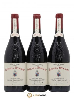Châteauneuf-du-Pape Château de Beaucastel Famille Perrin  2016 - Lot of 3 Bottles