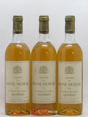 Château de Rayne Vigneau 1er Grand Cru Classé  1969 - Lot of 3 Bottles