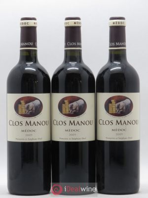 Clos Manou  2009 - Lot of 3 Bottles