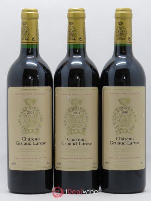 Château Gruaud Larose 2ème Grand Cru Classé  2001 - Lot of 3 Bottles