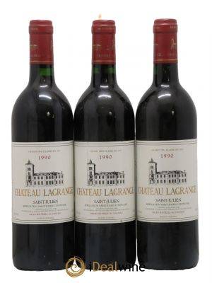 Château Lagrange 3ème Grand Cru Classé 1990 - Lot de 3 Bottles