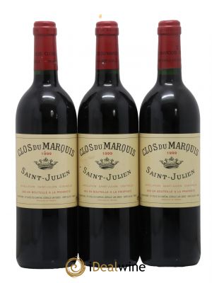 Clos du Marquis  1999 - Lot of 3 Bottles