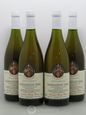 Marsannay Tastevine Domaine Derey Freres 2002 - Lot de 4 Bouteilles