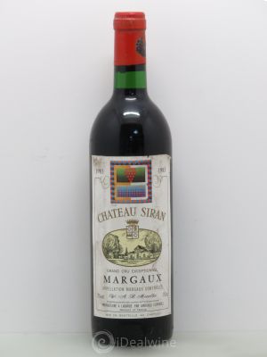 Château Siran  1983 - Lot of 1 Bottle