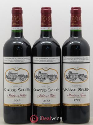 Château Chasse Spleen  2012 - Lot de 3 Bouteilles