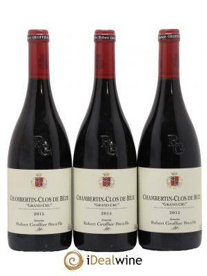 Chambertin Clos de Bèze Grand Cru Robert Groffier Père & Fils (Domaine) 2015 - Lot de 3 Bottles