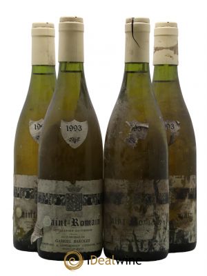 Saint-Romain Domaine Gabriel Barolet 1993 - Lot of 4 Bottles