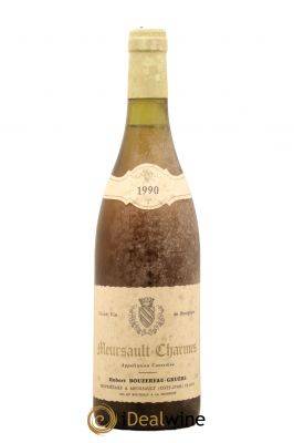 Meursault 1er Cru Charmes Hubert Bouzereau Gruere et Filles  1990 - Lot of 1 Bottle