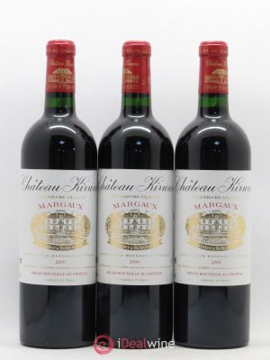 Château Kirwan 3ème Grand Cru Classé  2000 - Lot of 3 Bottles