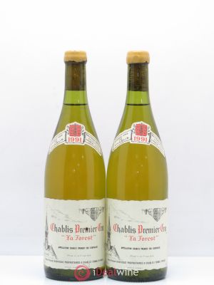 Chablis 1er Cru Forest René et Vincent Dauvissat  1991 - Lot of 2 Bottles