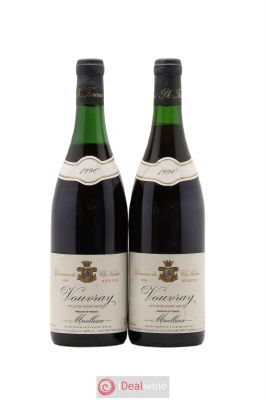 Vouvray Moelleux Réserve Clos Naudin - Philippe Foreau  1990 - Lot of 2 Bottles