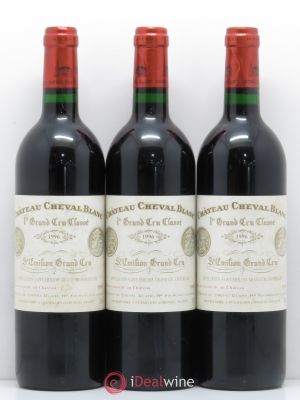 Château Cheval Blanc 1er Grand Cru Classé A  1996 - Lot of 3 Bottles