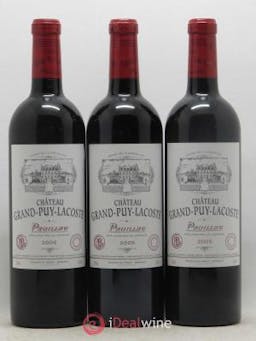 Château Grand Puy Lacoste 5ème Grand Cru Classé  2005 - Lot of 3 Bottles