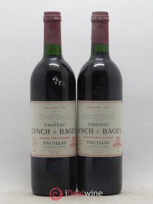 Château Lynch Bages 5ème Grand Cru Classé  1989 - Lot de 2 Bouteilles