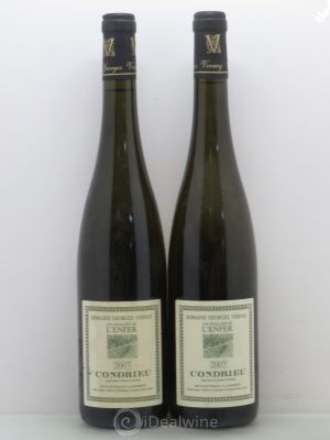 Condrieu Les Chaillées de l'Enfer Georges Vernay  2007 - Lot of 2 Bottles