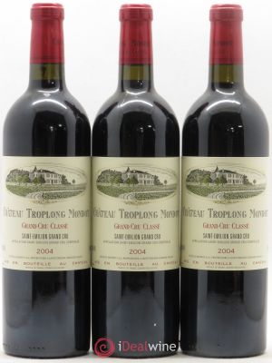 Château Troplong Mondot 1er Grand Cru Classé B  2004 - Lot of 3 Bottles
