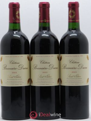 Château Branaire Ducru 4ème Grand Cru Classé  2003 - Lot of 3 Bottles