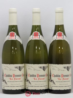 Chablis 1er Cru La Forest René et Vincent Dauvissat  2018 - Lot of 3 Bottles