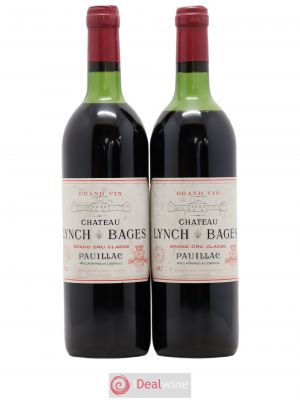 Château Lynch Bages 5ème Grand Cru Classé  1982 - Lot of 2 Bottles