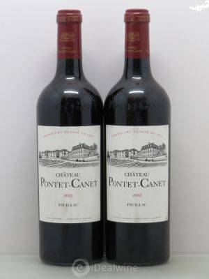 Château Pontet Canet 5ème Grand Cru Classé  2012 - Lot de 2 Bouteilles