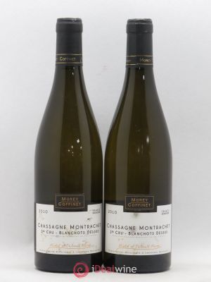 Chassagne-Montrachet 1er Cru Blanchots Dessus Morey-Coffinet (Domaine)  2010 - Lot of 2 Bottles