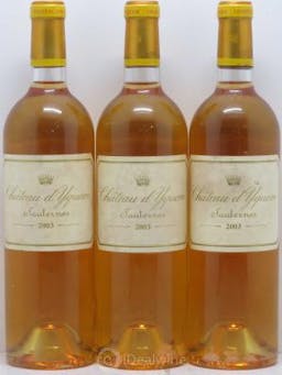Château d'Yquem 1er Cru Classé Supérieur  2003 - Lot of 3 Bottles