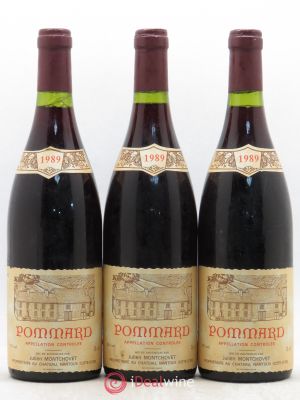 Pommard Château de Pommard Julien Montchovet 1989 - Lot of 3 Bottles