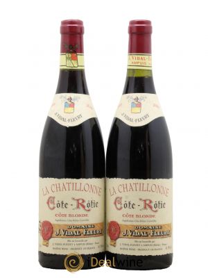Côte-Rôtie la Chatillonne Côte Blonde Vidal Fleury 2000 - Lot de 2 Bottles