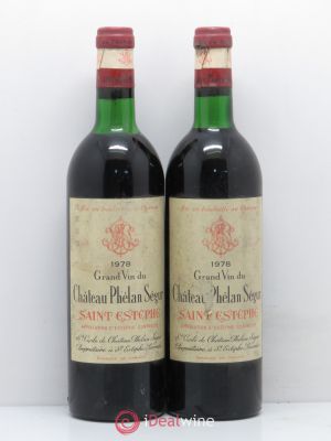 Château Phélan Ségur  1978 - Lot of 2 Bottles