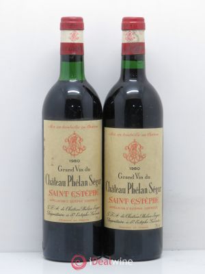 Château Phélan Ségur  1980 - Lot of 2 Bottles