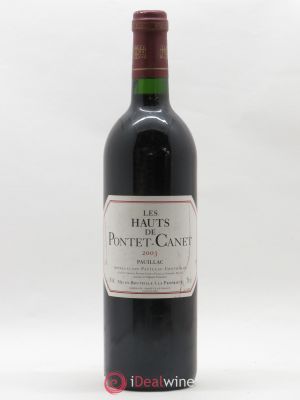 Les Hauts de Pontet-Canet Second Vin  2003 - Lot de 1 Bouteille