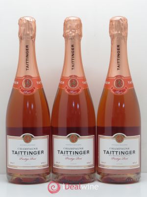 Prestige rosé Taittinger (sans prix de réserve)  - Lot de 3 Bouteilles