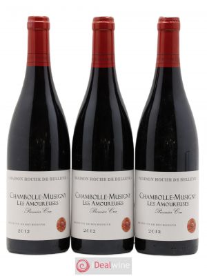 Chambolle-Musigny 1er Cru Les Amoureuses Maison Roche de Bellene  2012 - Lot of 3 Bottles