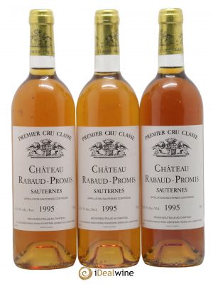 Château Rabaud Promis 1er Grand Cru Classé  1995 - Lot de 3 Bouteilles