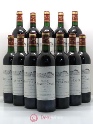 Château Pontet Canet 5ème Grand Cru Classé  1987 - Lot of 12 Bottles
