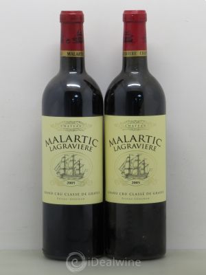 Château Malartic-Lagravière Cru Classé de Graves  2005 - Lot of 2 Bottles