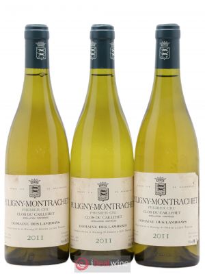 Puligny-Montrachet 1er Cru Clos du Cailleret Domaine des Lambrays  2011 - Lot of 3 Bottles