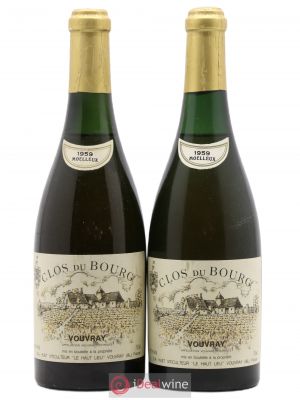 Vouvray Clos du Bourg Moelleux Huet (Domaine)  1959 - Lot of 2 Bottles