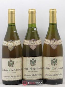 Corton-Charlemagne Grand Cru Domaine Berthe Morey 1973 - Lot of 3 Bottles