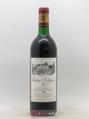 Château Belgrave 5ème Grand Cru Classé  1986 - Lot of 1 Bottle