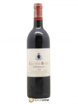 Lacoste Borie  1988 - Lot of 1 Bottle