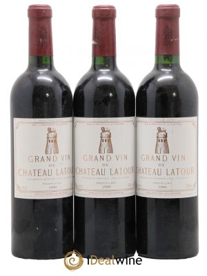 Château Latour 1er Grand Cru Classé 1999 - Lot de 3 Bottles