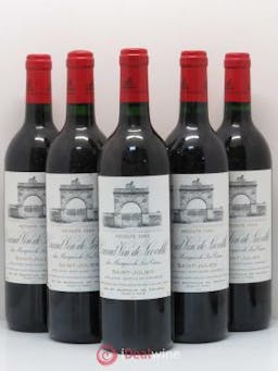 Château Léoville Las Cases 2ème Grand Cru Classé  1992 - Lot of 5 Bottles