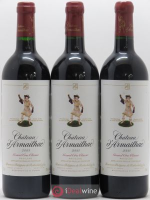 Château d'Armailhac - Mouton Baron(ne) Philippe 5ème Grand Cru Classé  2003 - Lot of 3 Bottles