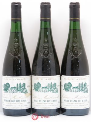 Coteaux du Layon Faye d'Anjou Château Montbenault Clos de la Herse 1989 - Lot of 3 Bottles