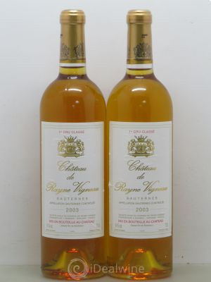 Château de Rayne Vigneau 1er Grand Cru Classé  2003 - Lot of 2 Bottles