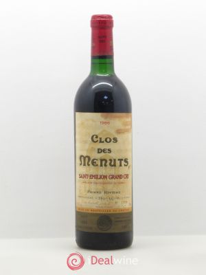 Saint-Émilion Clos des Menuts (no reserve) 1986 - Lot of 1 Bottle