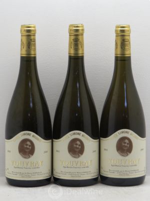 Vouvray Cuvée simone mignot Pierre Darragon 2003 - Lot of 3 Bottles